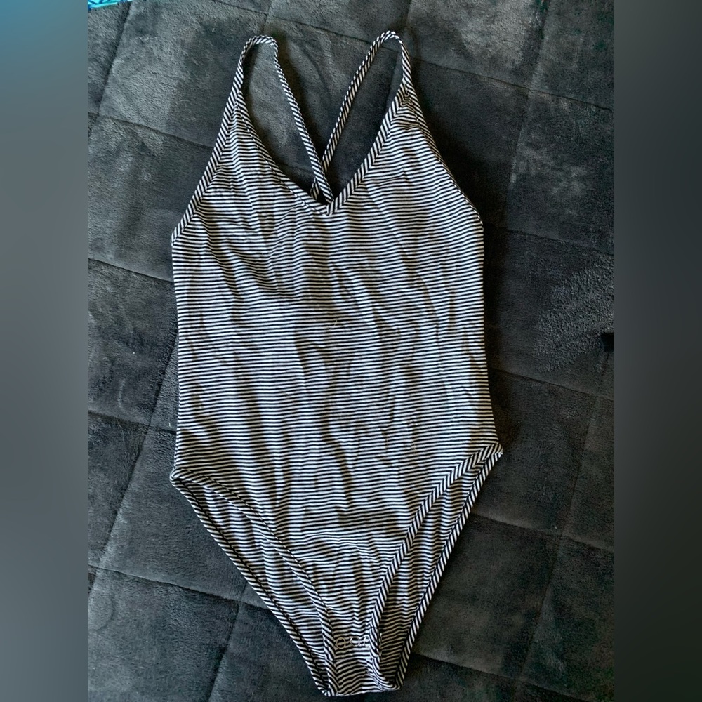 Topshop striped bodysuit